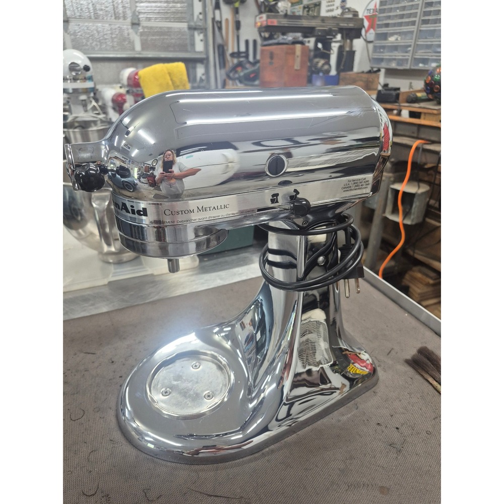 KitchenAid Custom Metallic Series Stand Mixer 325W Chrome KSM152PSCH